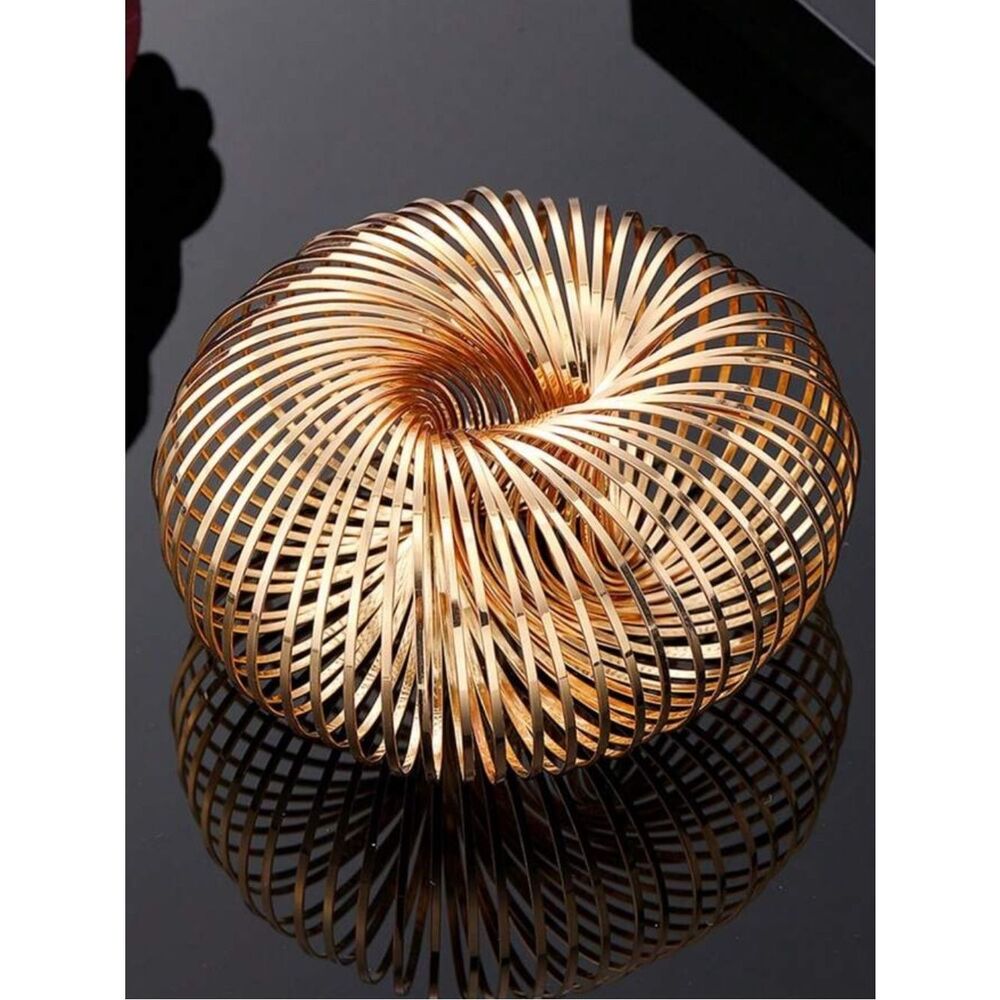 Shimmery Gold Coil Bracelet R665